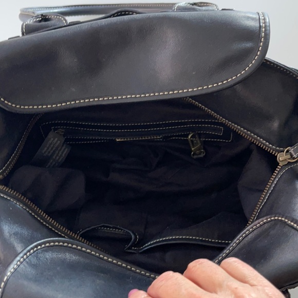 Kenneth Cole NY Black leather studded 2 handle handbag - Picture 16 of 16